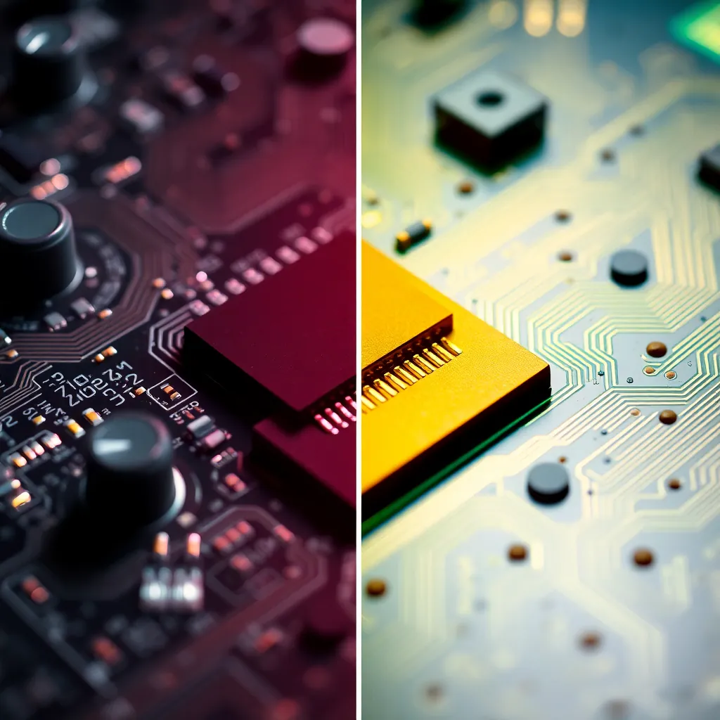 electronic PCB component inspection using AI vision system for missing parts detection